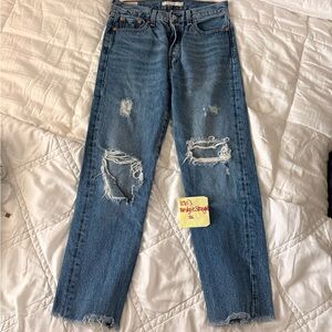 Levi's Classic Blue Ripped Jeans